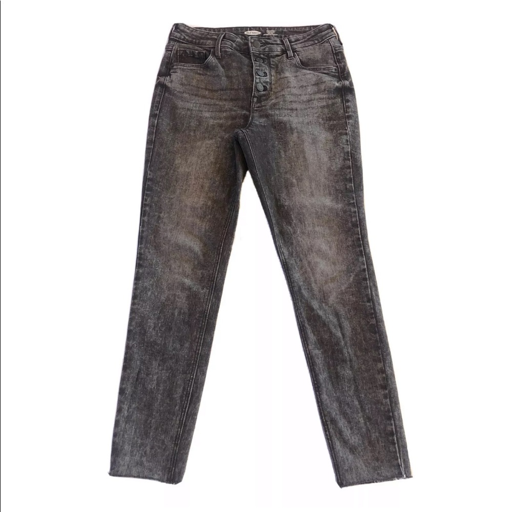 Old Navy Jeans Rockstar Womens Size 2 High Rise Button Fly Black